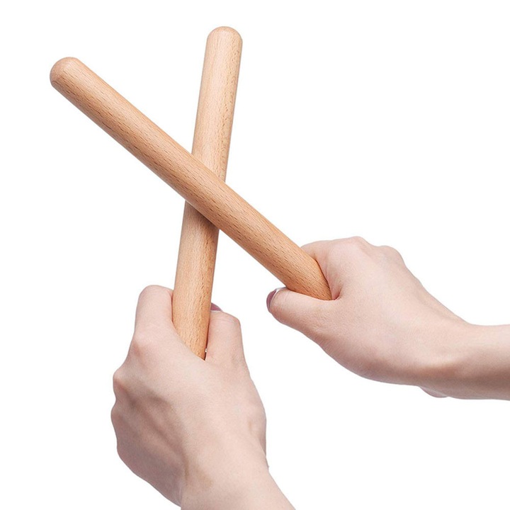 Claves din lemn fag HERUSI 20x2cm natural set 2 buc