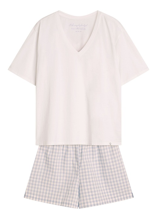 Pijama dama Rossini Esotiq alb, Abstract