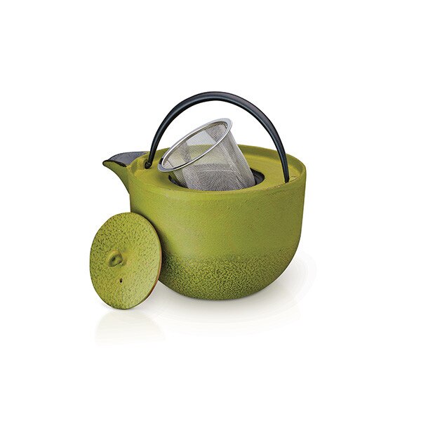 Ceainic, Beka Jin, 17 cm, 0.8 L, Fonta, Verde