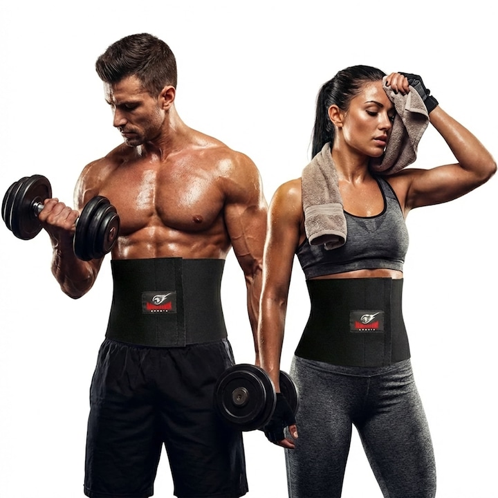 Неопренов сауна колан за отслабване Armageddon Sports Deluxe, 120 cm, универсален