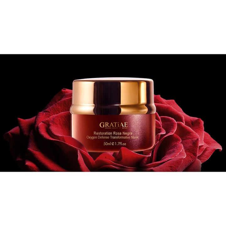 Възстановяваща кислородна грижа, Rosa Negra, трансформираща нощна маска, 50 ml.