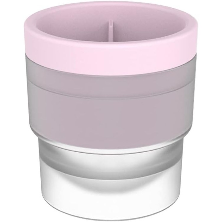 Jégkockaforma, 1 darabos készlet, rózsaszín, mérete 7,7x7,2 cm, koktélokhoz és üdítőitalokhoz