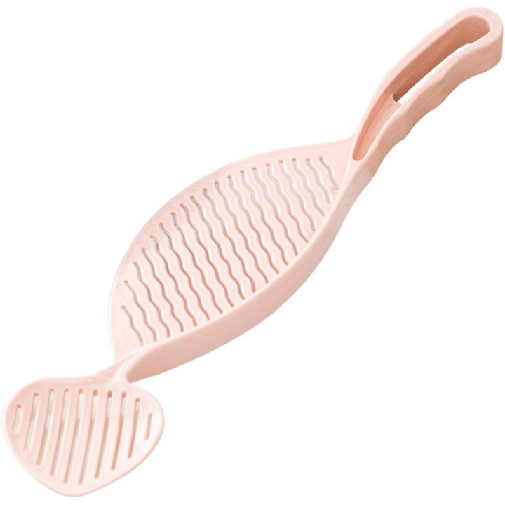 Cos de scurgere creativ, 27.9x6.3cm, design anti-alunecare, roz