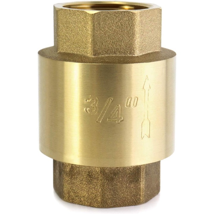 Vezérlő szelep, 3/4 hüvelyk, sárgaréz, korrózióálló, maximális nyomás 200 psi