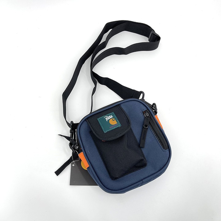 Unisex válltáska, sokoldalú, vízálló, 17x17x7cm, kék