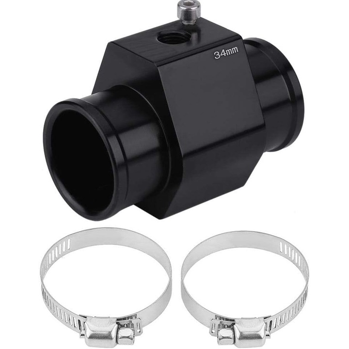 Сензор за температура на водата за кола, 34 мм, алуминий, комплект с регулируеми скоби