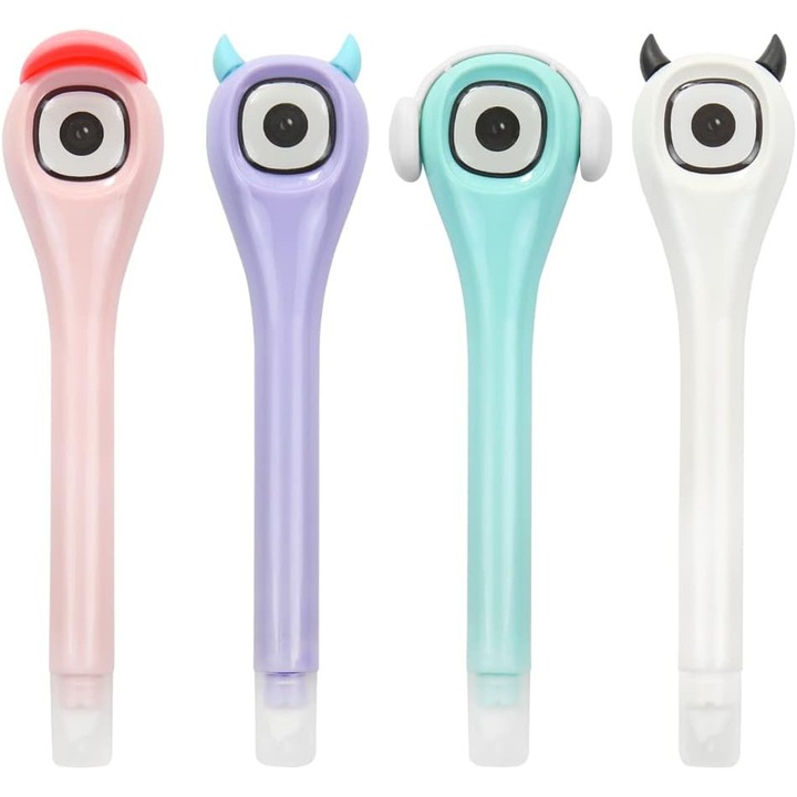 Set 4 corectoare tip stilou, 5mm x 6m, multicolor