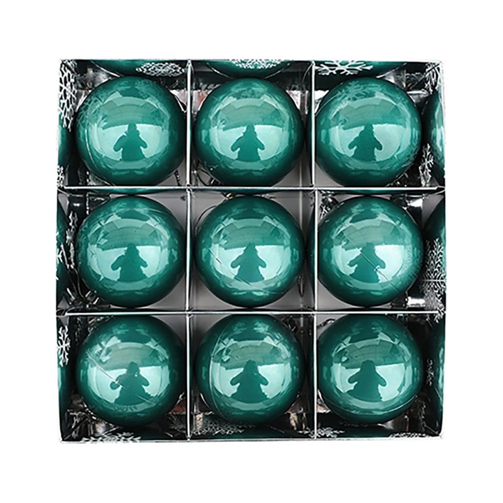 YANYXR karácsonyi gömbök, 9 db-os szett, 60mm, többszínű