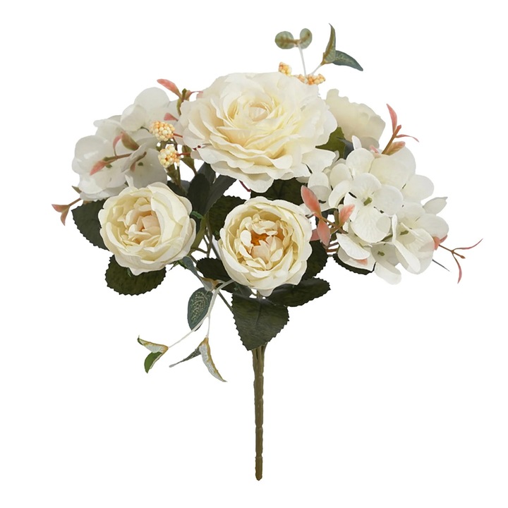 Buchet artificial de flori, aranjament floral, multicolor, 1PC