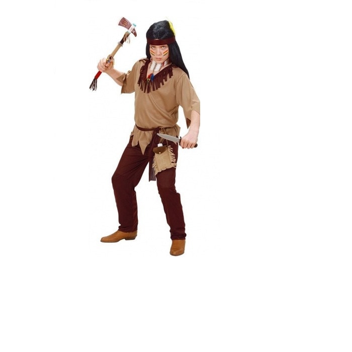 Costum de indian salbatic pentru baiat, marimea 128 cm
