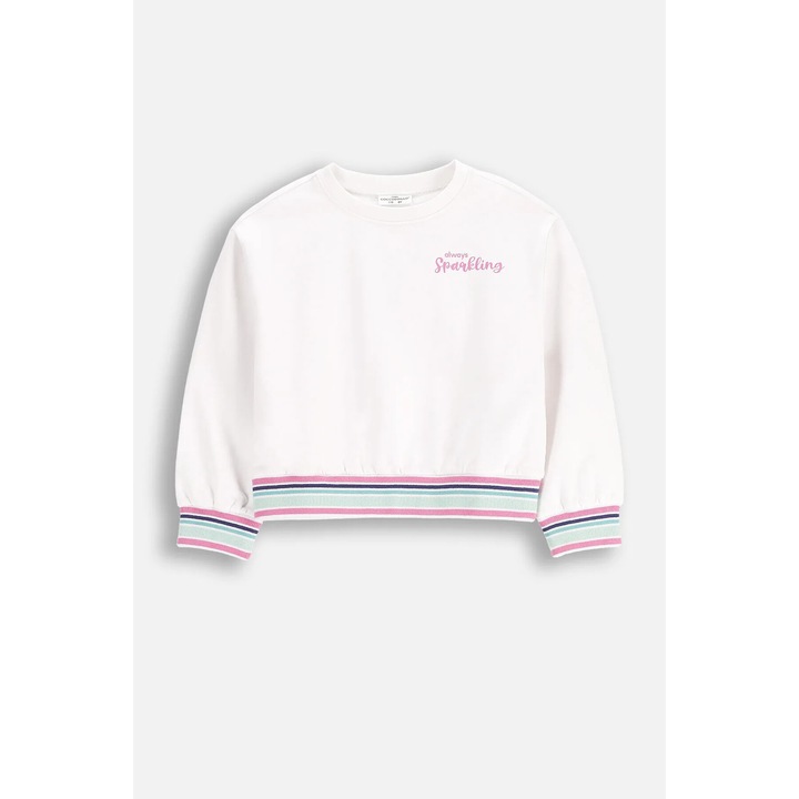 Bluza sport cu design inovator, Alb