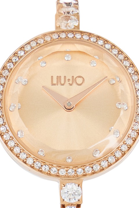 Liu Jo, Ceas analog rotund de otel inoxidabil, Auriu rose
