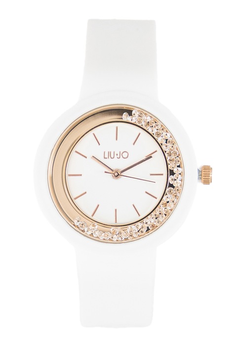 Liu Jo, Kerek analóg karóra, Aranyszín, Fehér