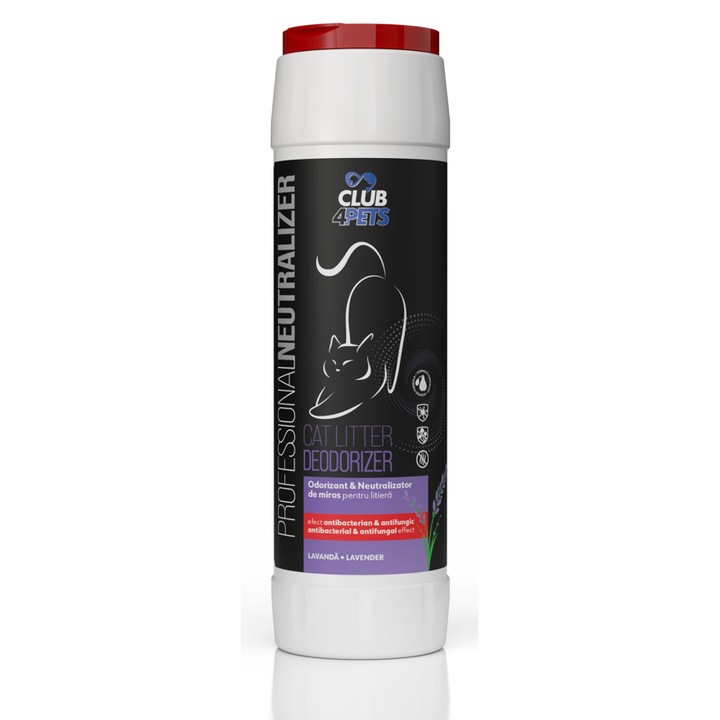 Odorizant & Neutralizator de miros pentru litiera, CLUB4PETS, cu Lavanda, Set 2 buc x 500g