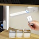Lampa LED Wireless magnetica, suport reglabil 360°, Lumina In 3 Culori, reglaj continuu luminozitate, baterie 1200mAh, incarcare USB, BEEVME®, pentru lectura/studiu, Pentru Bucatarie, Garderoba, Alb