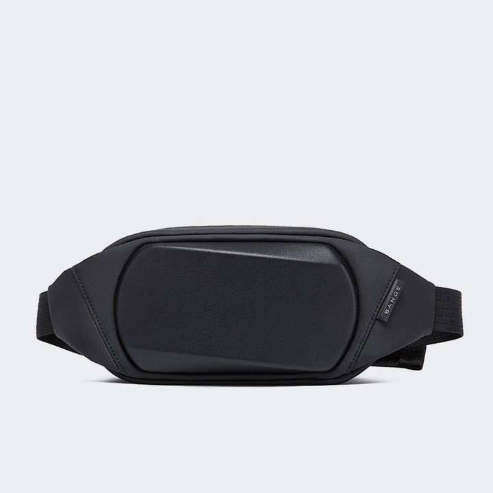 Rucsac Bange, model crossbody, negru, dimensiuni 26x12.5x5cm, capacitate 1.7L