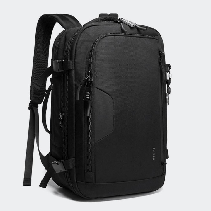 Rucsac Bange, dimensiuni 50x31x17cm, capacitate 36L, culoare negru, material rezistent la apa