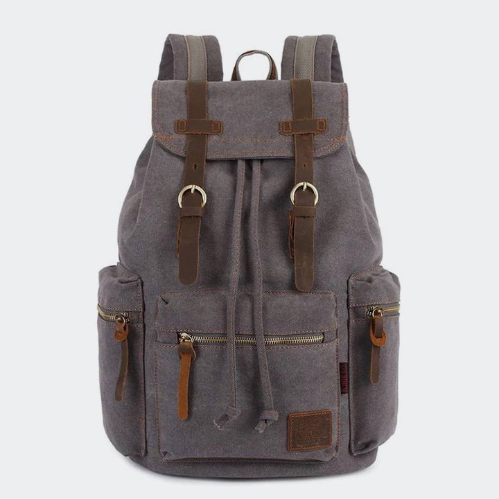 Rucsac Kaukko, pentru laptop 14 inch, 18L, gri, 41x27x16cm