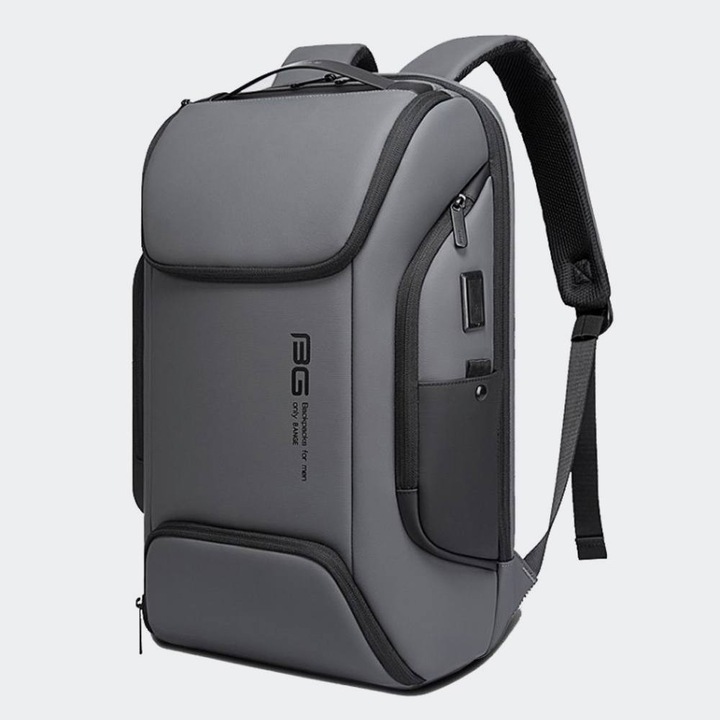 Rucsac Bange, 48x30x12.5cm, gri, capacitate 18L, pentru laptop pana la 15.6 inch