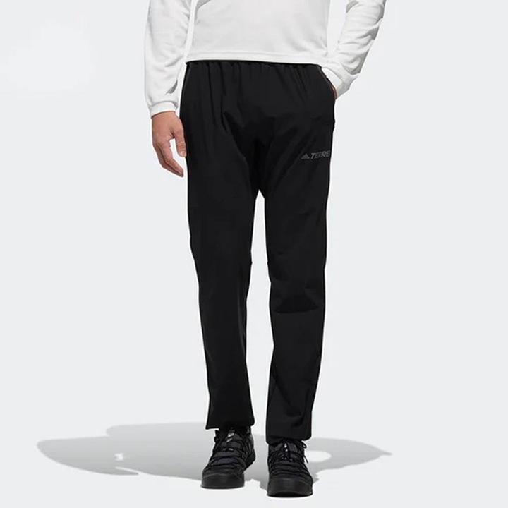 Pantaloni sport barbati adidas XPLR, croiala regulata, negru, poliester, S INTL