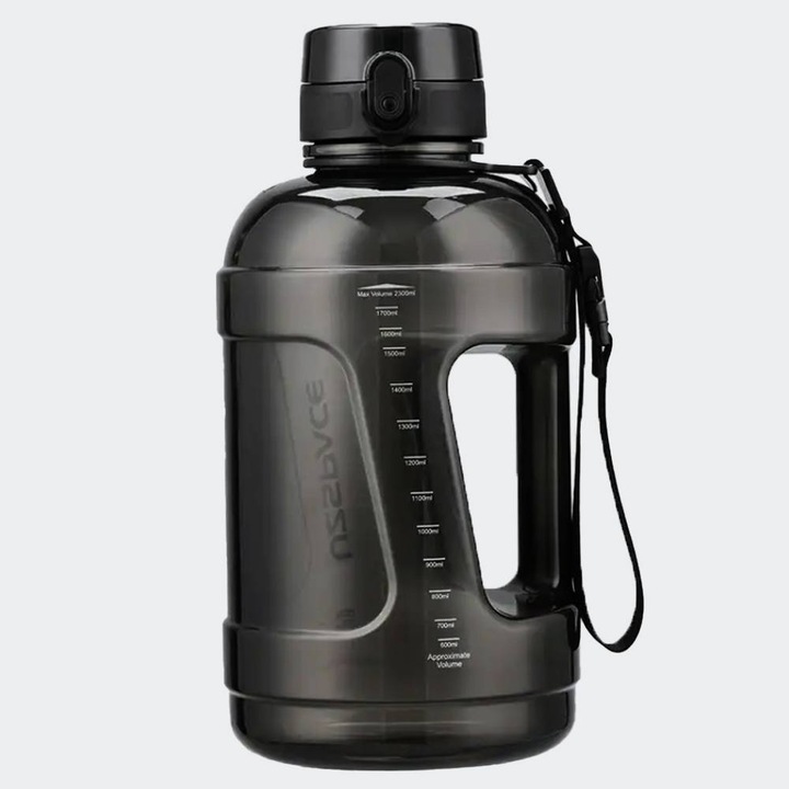 Bidon Uzspace, 1600ml, Tritan, negru
