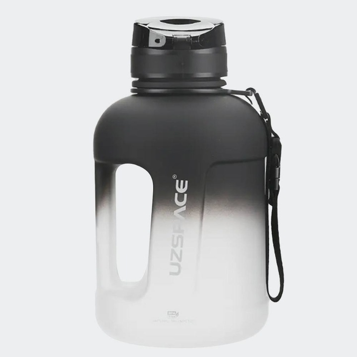 Bidon Uzspace, 1700ml, Tritan, negru-alb
