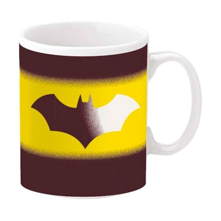 Cana cu Batman, DC Comics, Ceramica, 325 ml Galben