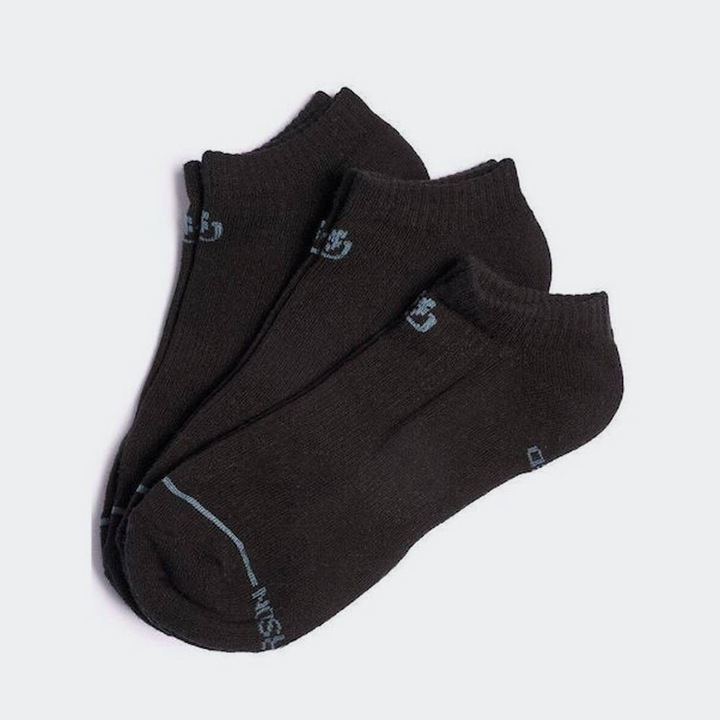 Sosete sport barbati, Emerson, Set 3 perechi, Confortabile, Bumbac/Poliester, Negru