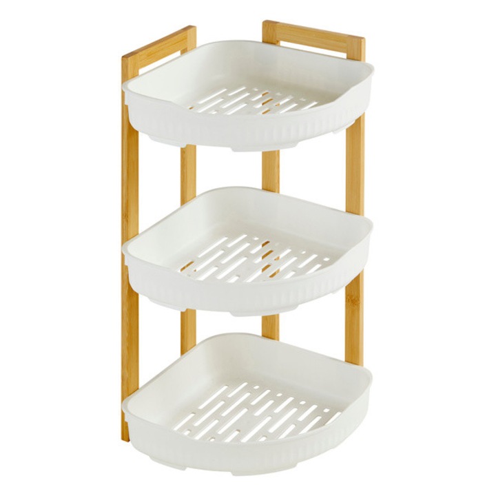 Organizator de colt pentru dus NATUREO, 29 x 22 x 45 cm