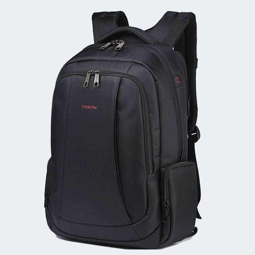 Rucsac Tigernu, impermeabil, 15.6", 25L, negru, cu multiple compartimente