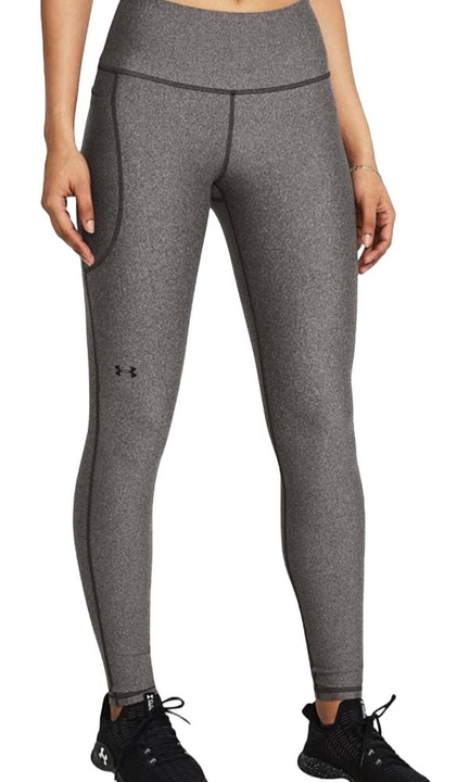 Colanti, Under Armour, HeatGear Armour Shine, Ultra-stramti, Gri deschis melange, Poliester/Elastan, XL INTL