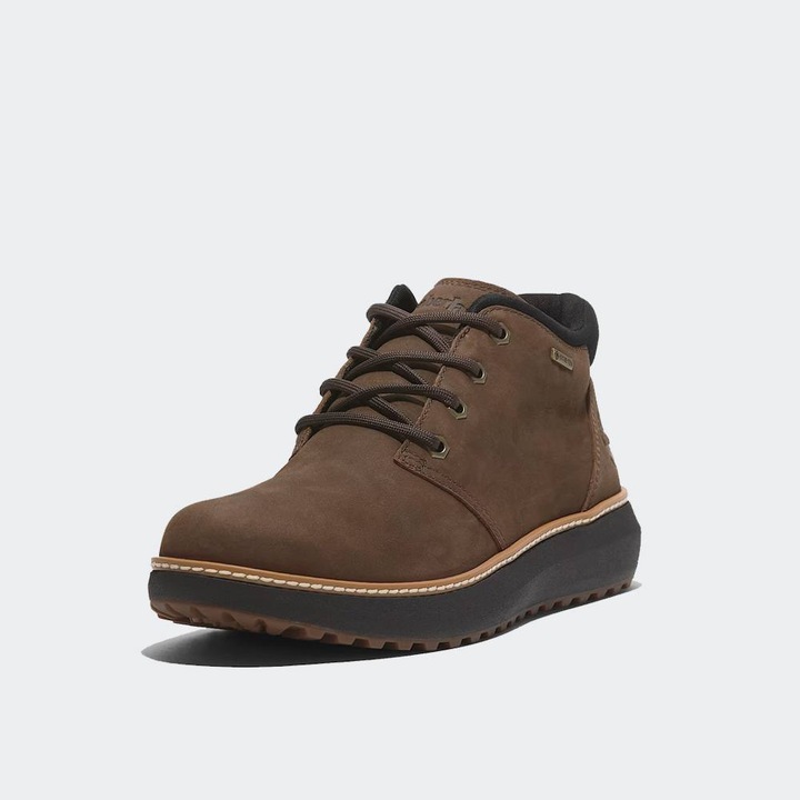 Ghete Timberland Hudson Road Mid, impermeabile, piele, maro