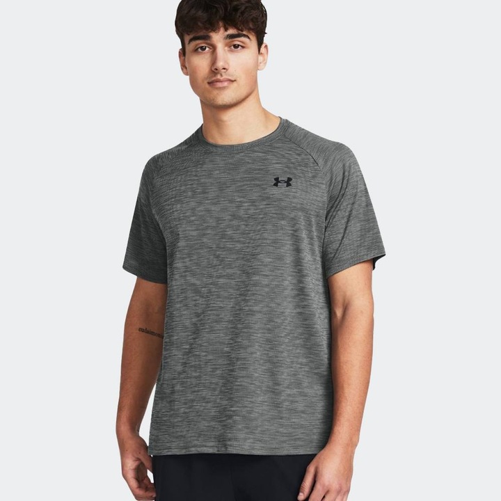 Tricou sport, Under Armour, poliester, gri
