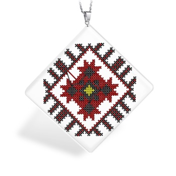 Pandantiv GANELLI din ceramica cu Motive nationale romanesti din Muntenia zona Breaza model 2 Pandantiv GANELLI din ceramica cu Motive nationale romanesti din Muntenia zona Breaza model 2