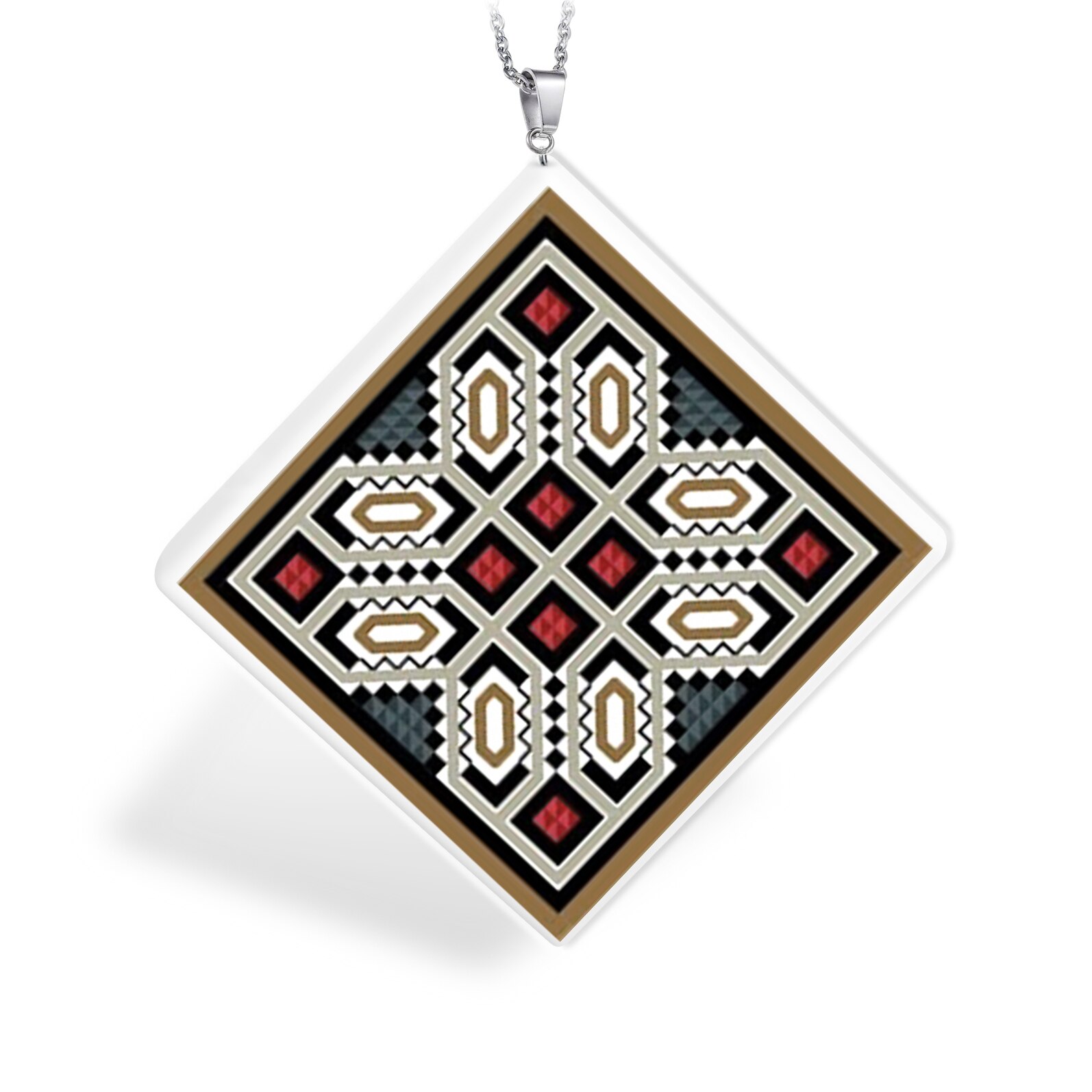 Pandantiv GANELLI din ceramica cu Motive nationale romanesti- Moldova- Vrancea-zona Vidra