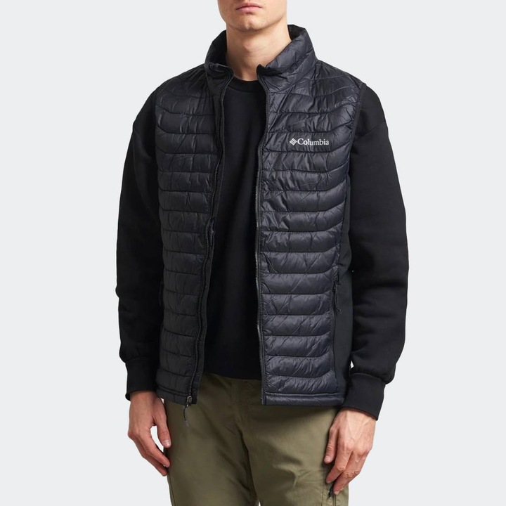 Vesta sport barbati Columbia Powder Pass, nailon/poliester, negru