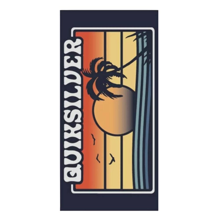 Prosop de plaja, Quiksilver, Bumbac, Multicolor, 80x160 cm