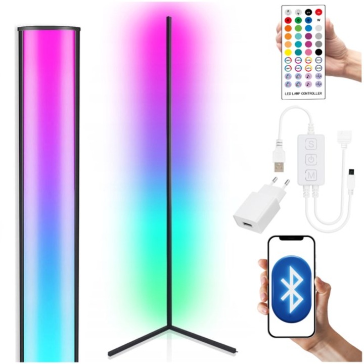 LIGHT4ME FALI ÁLLVÁNY 1 fehér szögletes állólámpa