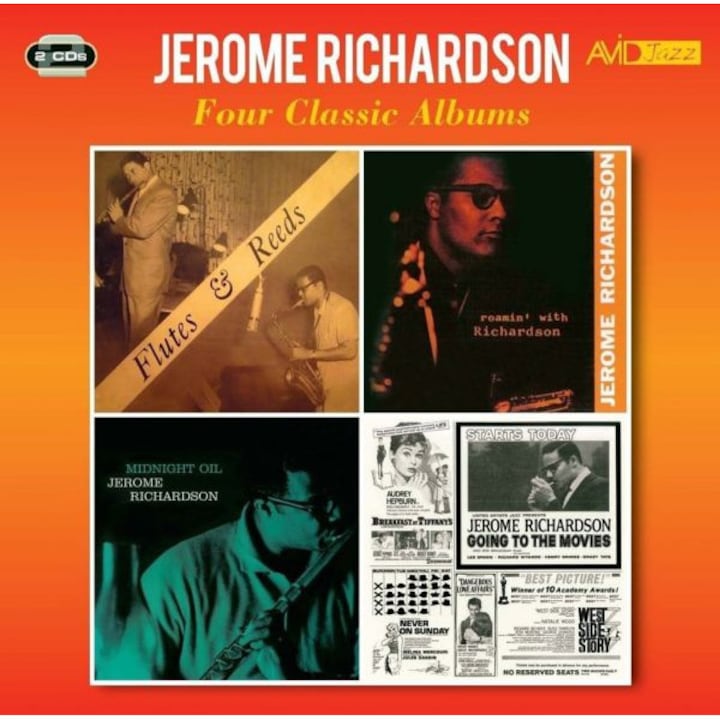 Jerome Richardson: Four Classic Albums (Flutes & Reeds / Roamin' With Richardson / Midnight Oil / Going To The Movies) [2CD]