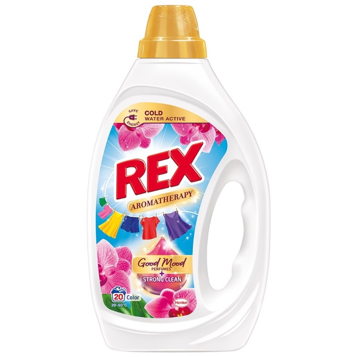 Mosógél, Rex, Aromaterápia, Orchidea, 900 ml