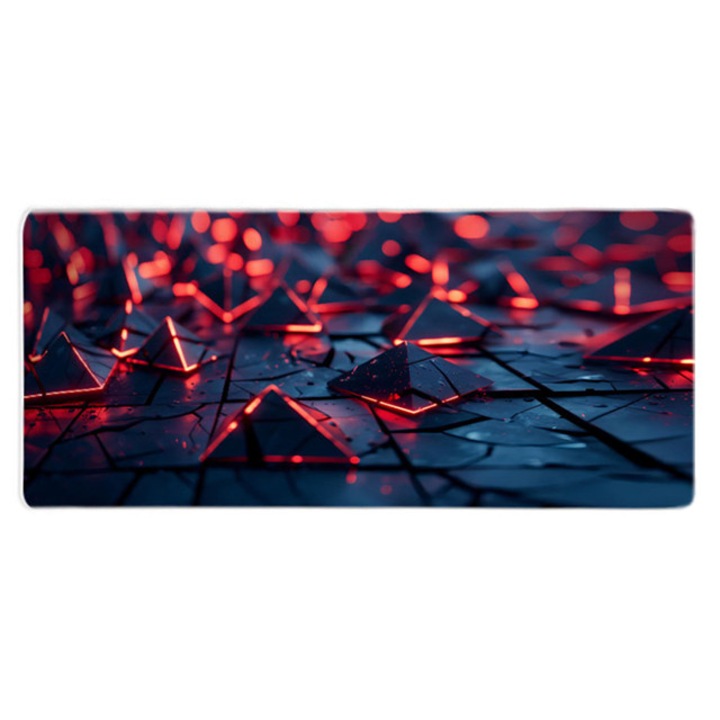 Mousepad profesional 3D, suprafata textila, baza cauciucata anti-alunecare, 600x300x2mm, dark cherry