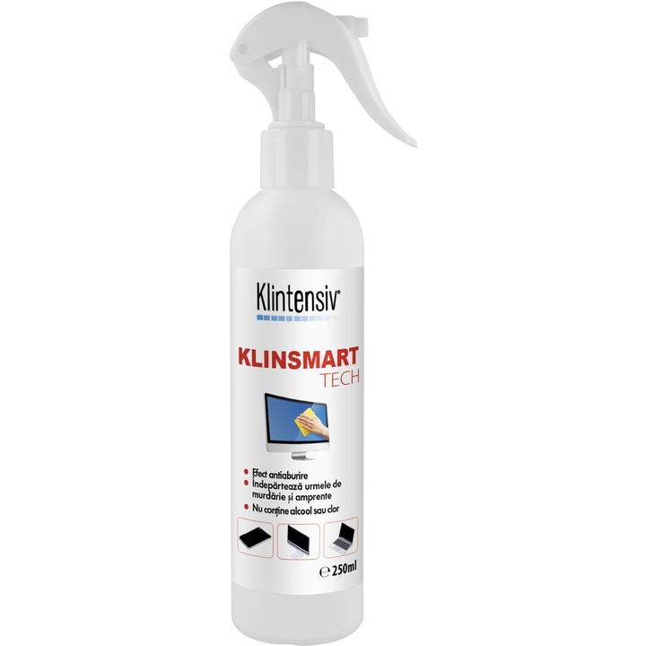 KlinSMART Tech Solutie curatare ECRANE cu efect remanent 250 ml