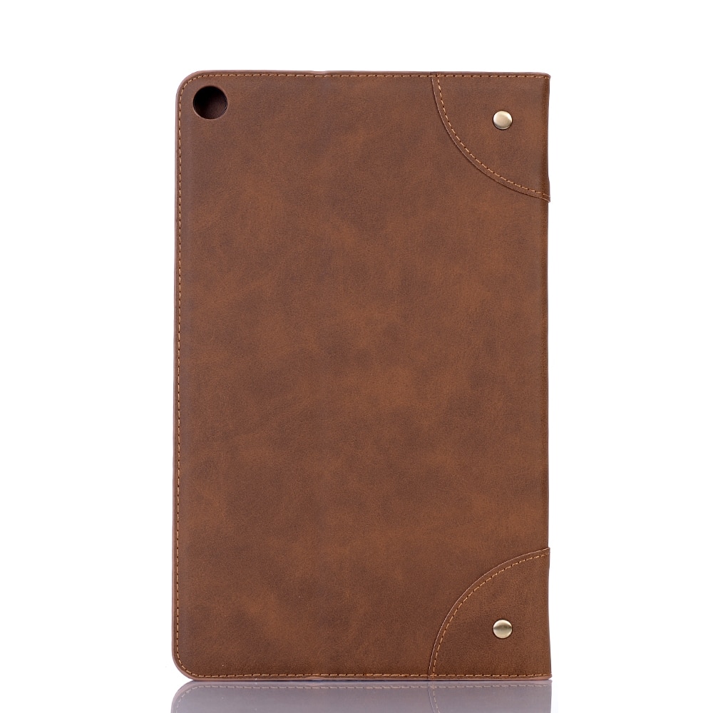 Husa tableta compatibila cu Samsung Galaxy Tab A 10.1, 2019 T510 / T515, piele flip orizontal retro, cu suport si sloturi pentru carduri si portofel, Mar