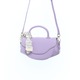 Дамска чанта за през рамо, изработена от синтетичен материал, ButicCochet, 25x13x6 см, лилава - GND1035