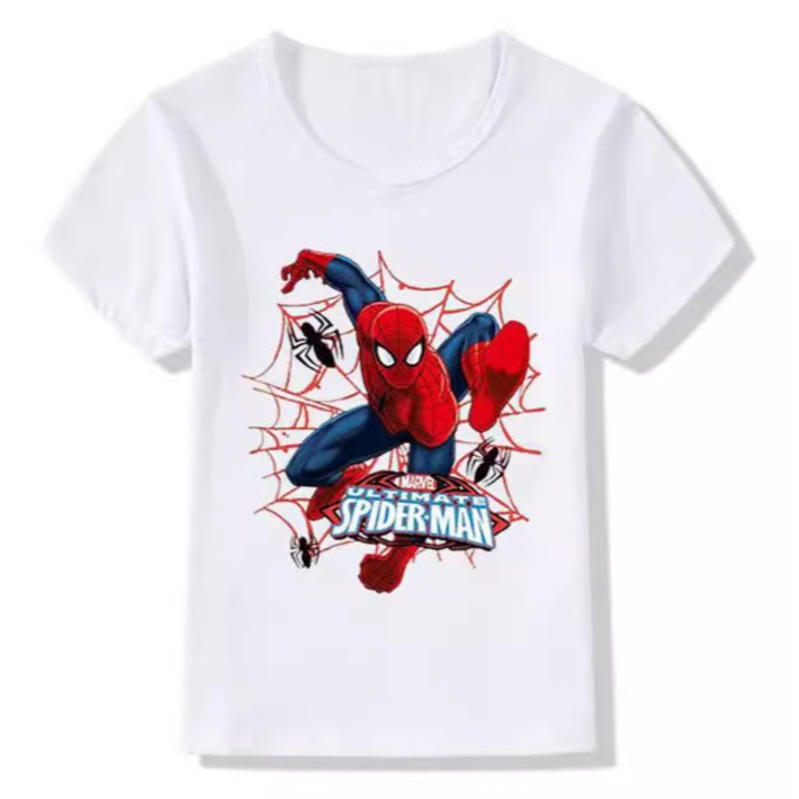 Gyerek póló, TREXORA, Pókember, fehér, 140 cm, poliészter