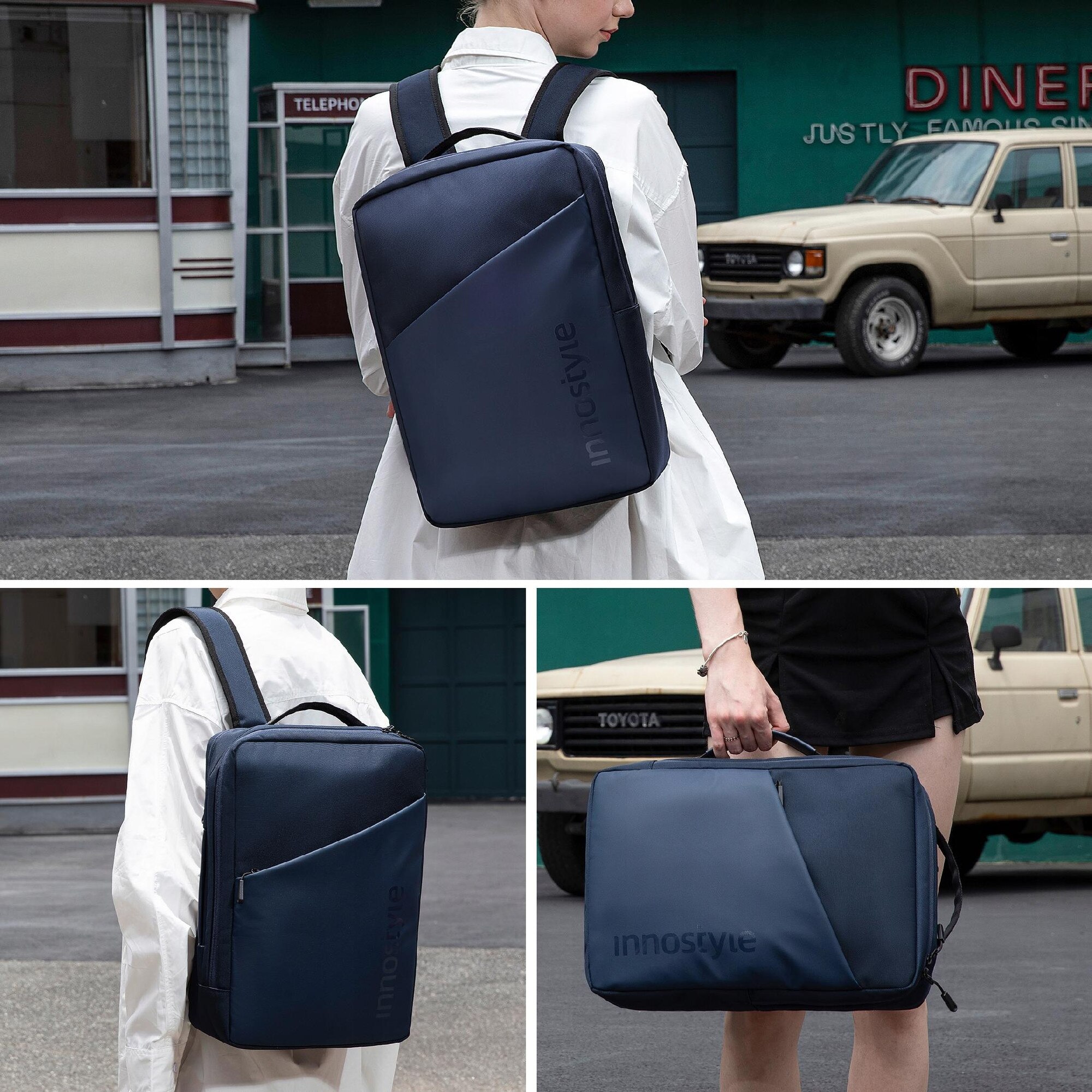 Rucsac laptop Innostyle DailyCommute, 15,6", waterproof, 14L, albastru