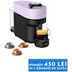 Espressor Nespresso by Krups Vertuo Pop XN9206F0, 1500W, 19 Bar, 0.6L, Centrifusion™, Conectare la telefon, Lilac, set capsule degustare inclus