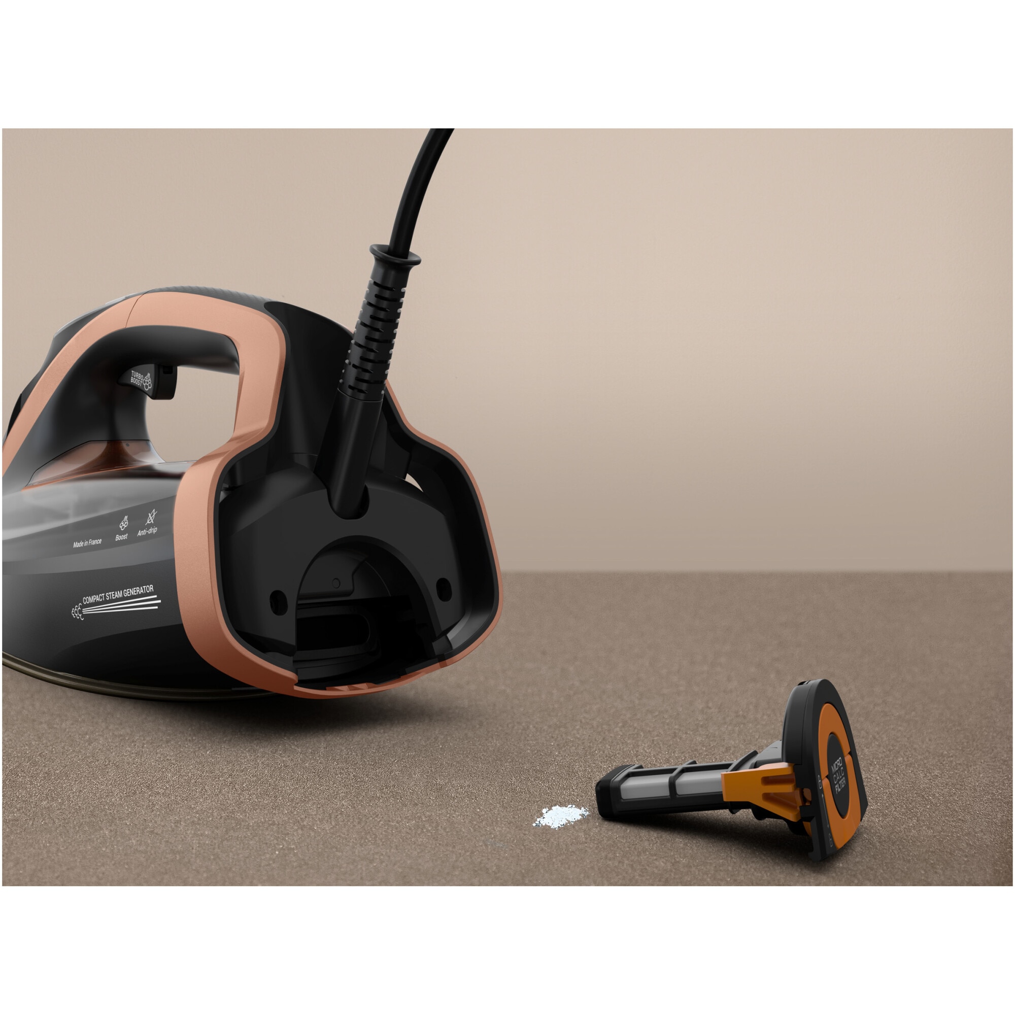 Fier de calcat Tefal Ultimate Power Pro, 3200W, abur constant 85g/min, abur suplimentar 300g/min, capacitate rezervor 350ml