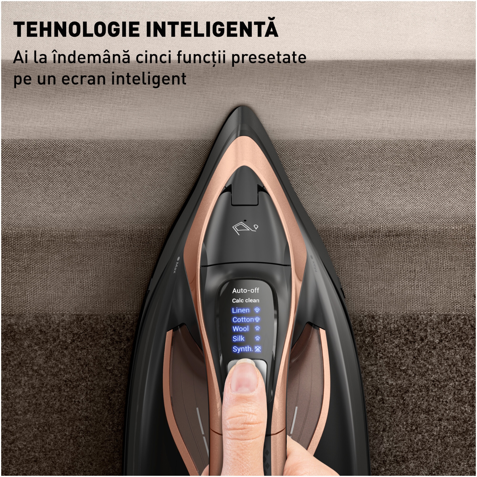 Fier de calcat Tefal Ultimate Power Pro, 3200W, abur constant 85g/min, abur suplimentar 300g/min, capacitate rezervor 350ml