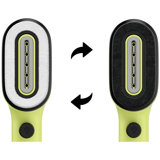 Aparat de calcat vertical cu abur Tefal Pure Pop DT2025E1, 1300W, abur variabil pana la 20g/min, recipient apa 70 ml, incalzire rapida 15 secunde, autonomie 4 min, galben